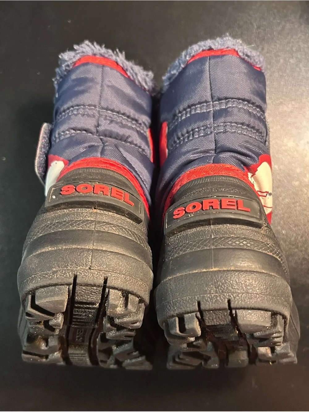 Sorel Navy and Red Kids' Winter Snow Boots - Toddler Size 4